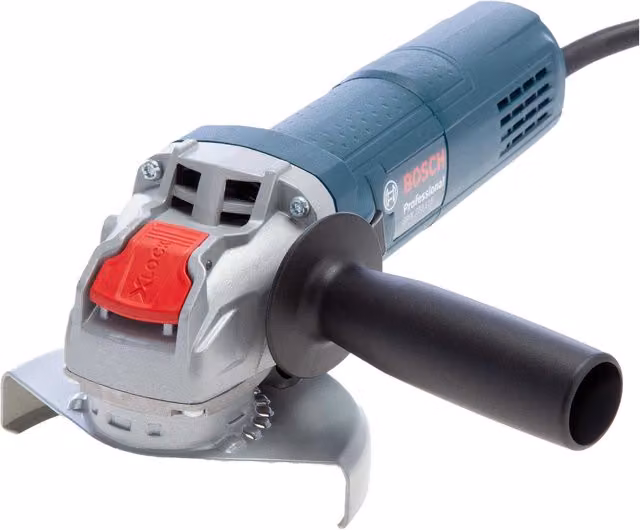 Bosch Professional X-Lock Angle Grinder with CEE Connector in Blue, Silver and Black