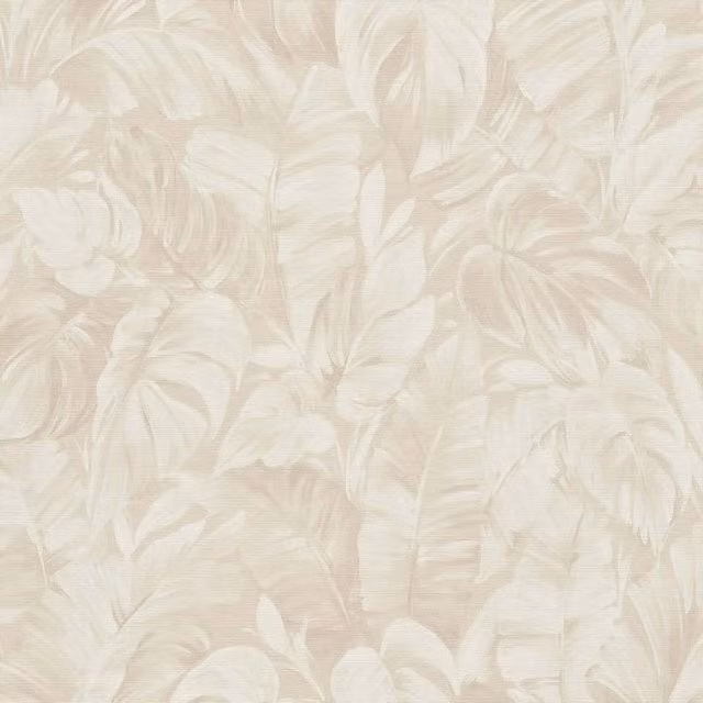 Erismann Play Of Light Palm Leaf Textured Vinyl Wallpaper in Beige