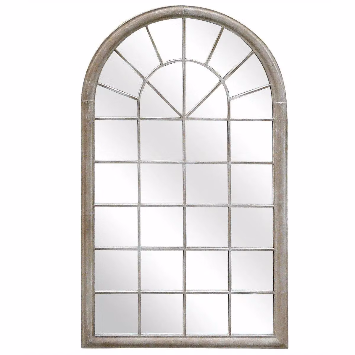 Charles Bentley Athens Arch Outdoor Wall Decorative Mirror in Natural, W/D/H: 75 x 4 x 131 cm – 2