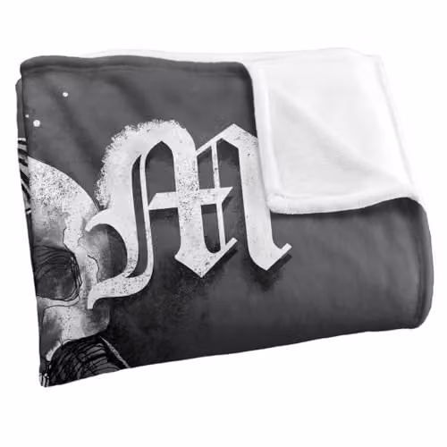 Warner Bros. Harry Potter Gothic Dark Mark Super Soft Fleece Throw Blanket, Multicolour, W: 127.0 cm x L: 152.4 cm – 2