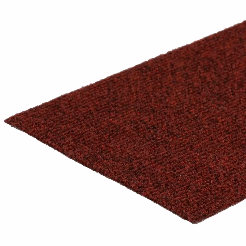 Berkfield Home Self-adhesive Rectangular Stair Mats, Red, 15 Pieces, W: 76 cm x D: 20 cm – 3