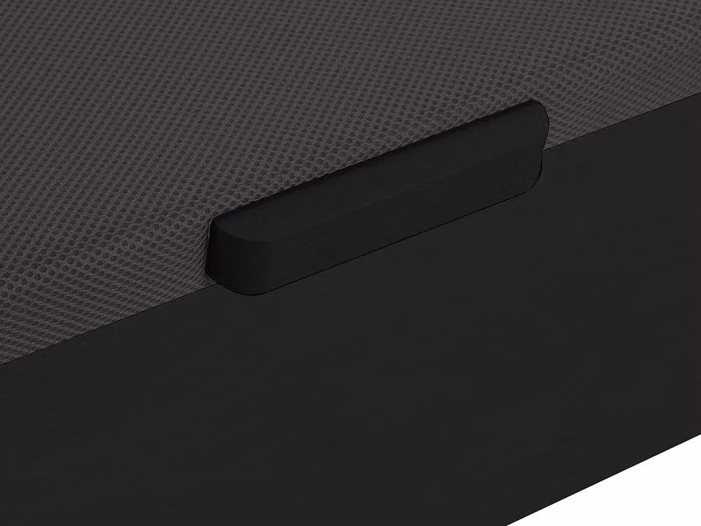 YSMÉE HESTIA Ottoman Storage Bed Base in Matt Black, W/D/H: 190 x 140 x 30 cm – 4