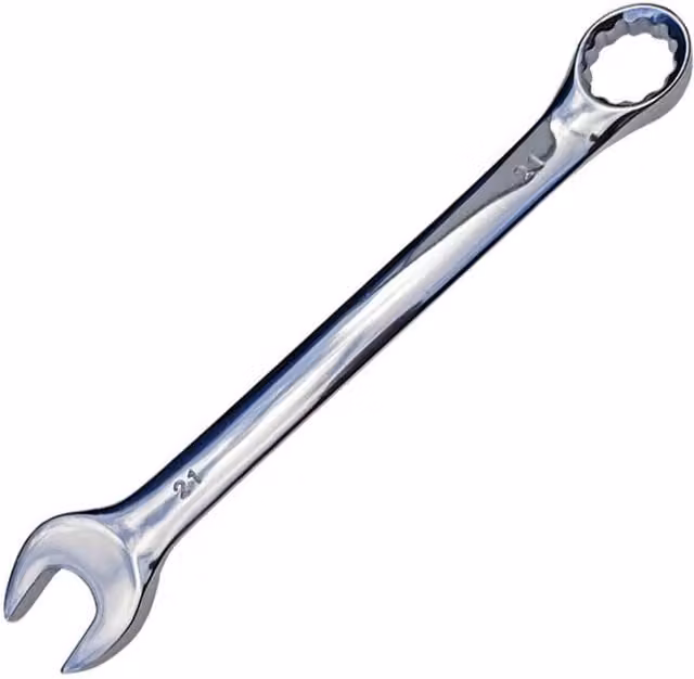 NESTLUNE Combination Spanner Wrench Metric Ring Open Ended, Silver, W/D/H: 400 x 400 x 21 mm – 1