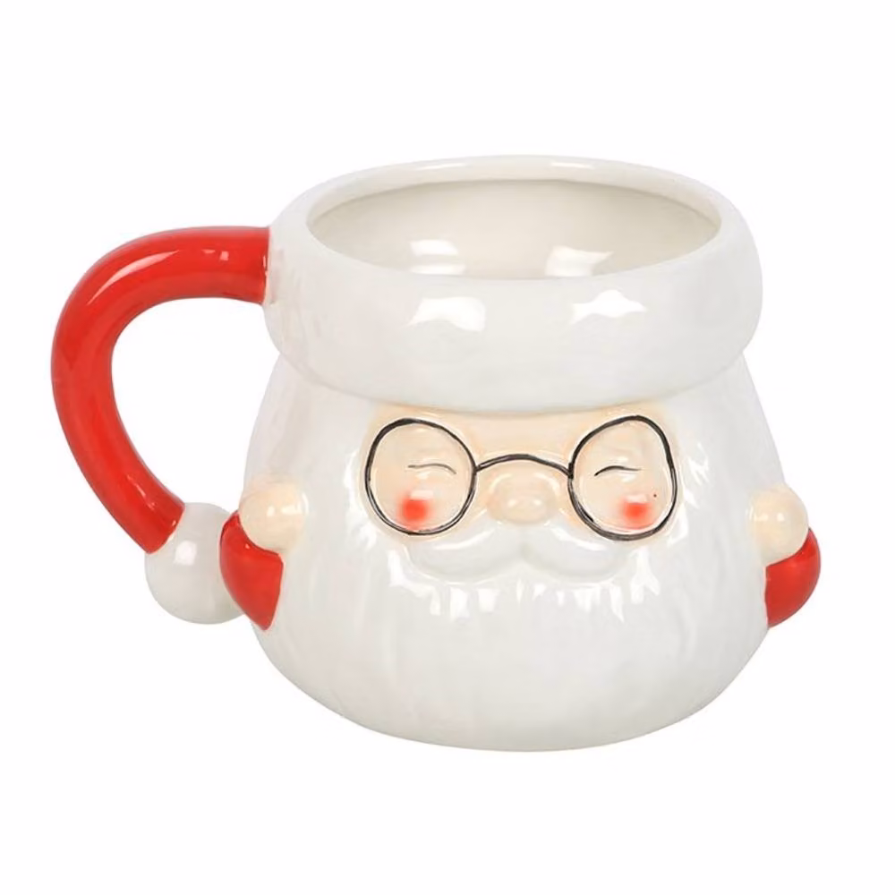 Uniqueful Santa Claus Shaped Ceramic Mug, Multicolour, 550 ml – 3