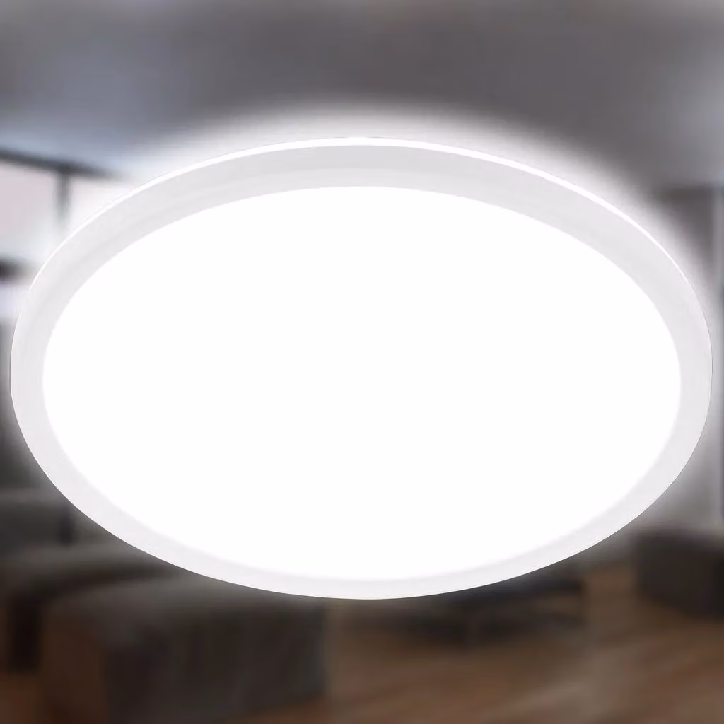 Briloner Round LED Ceiling Light, 30W, 3500 Lumen, 4000K Cool White, Diameter: 48 cm, White – 6