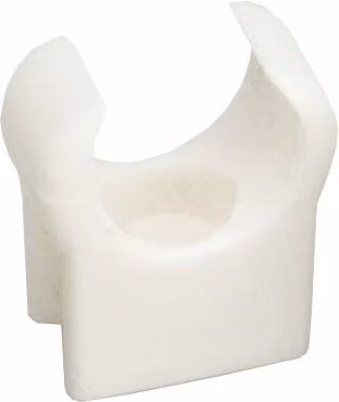 Primaflow Copper Tube Pipe Clips, 28mm, White, Pack of 100