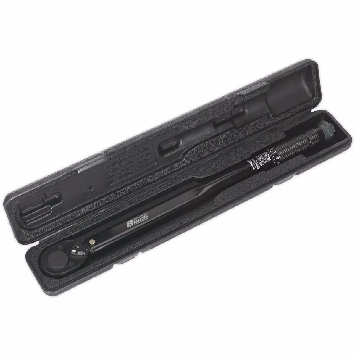 Loops Calibrated Micrometer Torque Wrench with 1/2 inch Square Drive and Flip Reverse Function in Black – 3