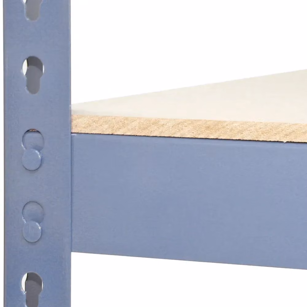 Monstershop Q-Rax Grey Metal Racking Units in Blue, W/D/H: 90 x 50 x 180 cm (Set of 3) – 4