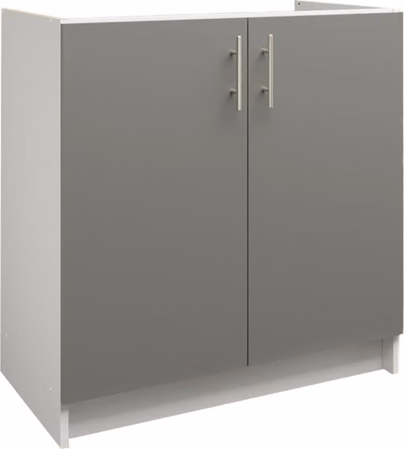 JD Greta Modern Kitchen Base Sink Unit, Grey Matt, Width: 80 cm