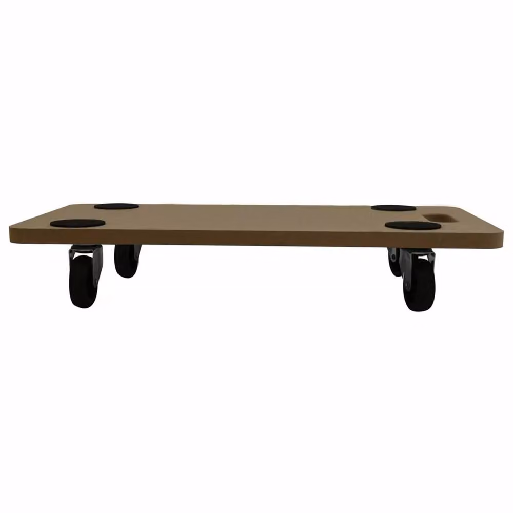 EONLION Furniture Transport Roller Trolley Board in Brown, W: 200 cm, D: 100 cm – 2