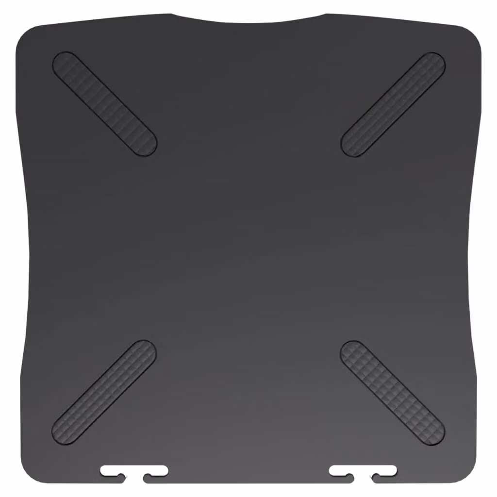 Berkfield Home Monitor Stand in Black, W/D/H: 34.0 x 33.5 x 10.5 cm – 3
