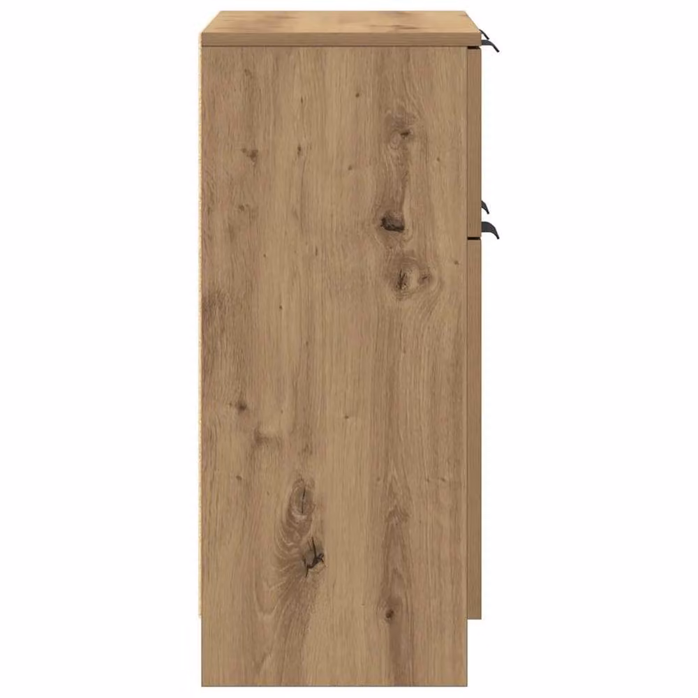 Berkfield Home Artisan Oak Sideboard in Brown, W/D/H: 60 x 30 x 70 cm – 3