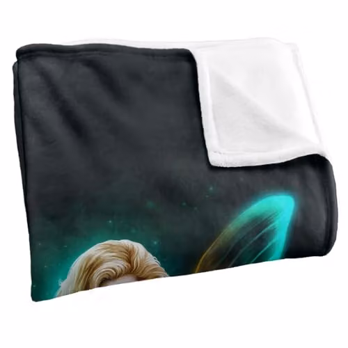 JQ Licensing En Pixy Girl Fairy Super Soft Fluffy Fleece Throw Blanket, Multicolour, W: 91 cm, D: 147 cm – 2