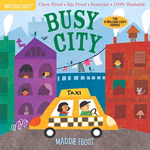 Indestructibles Busy City by Amy Pixton, Multicolour Paperback Book for Babies – 1