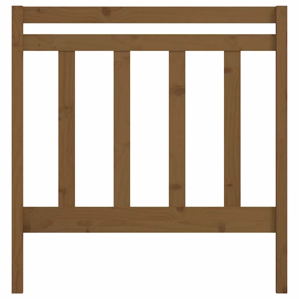 Berkfield Home Beautiful Bed Headboard in Honey Brown Solid Pine, W/D/H: 95 x 4 x 100 cm – 3