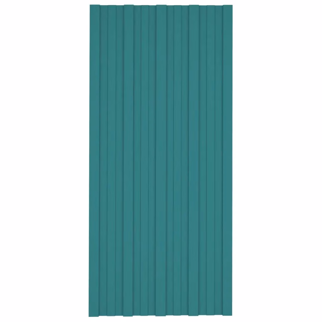 Berkfield Home 36-piece Galvanised Steel Roof Panels in Green, W: 100 cm, D: 45 cm – 2