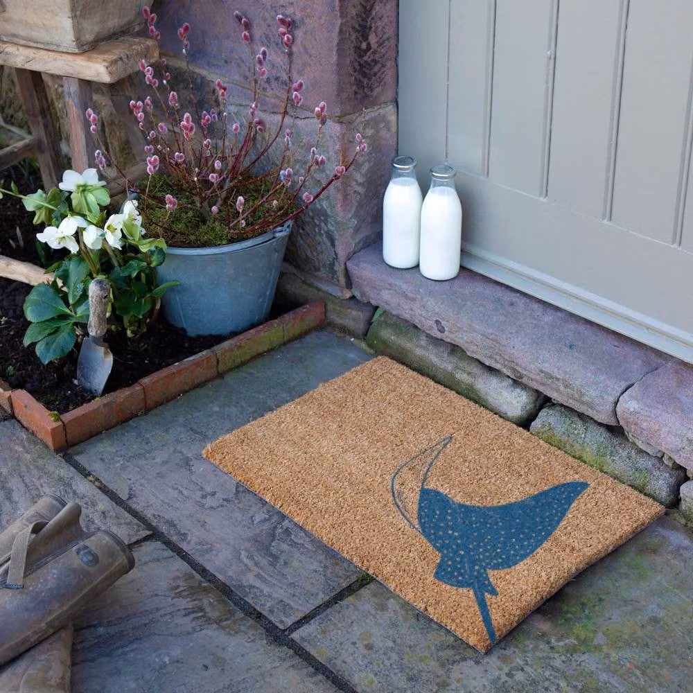 Artsy Mats Sting Ray Doormat in Brown, W/D: 60 x 40 cm – 3