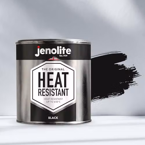 JENOLITE Matt Black Heat Resistant Multi-Surface Paint, 500ml – 5