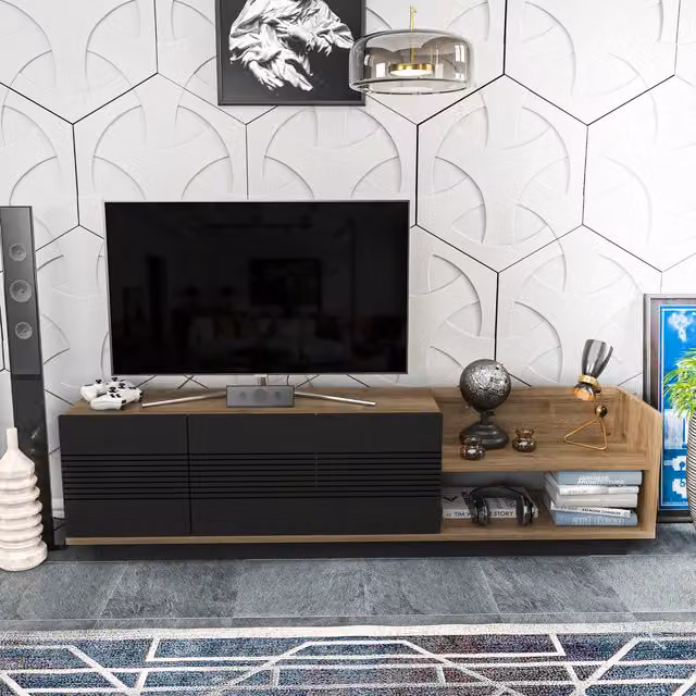 Decorotika Viana Modern Brown Composite TV Unit