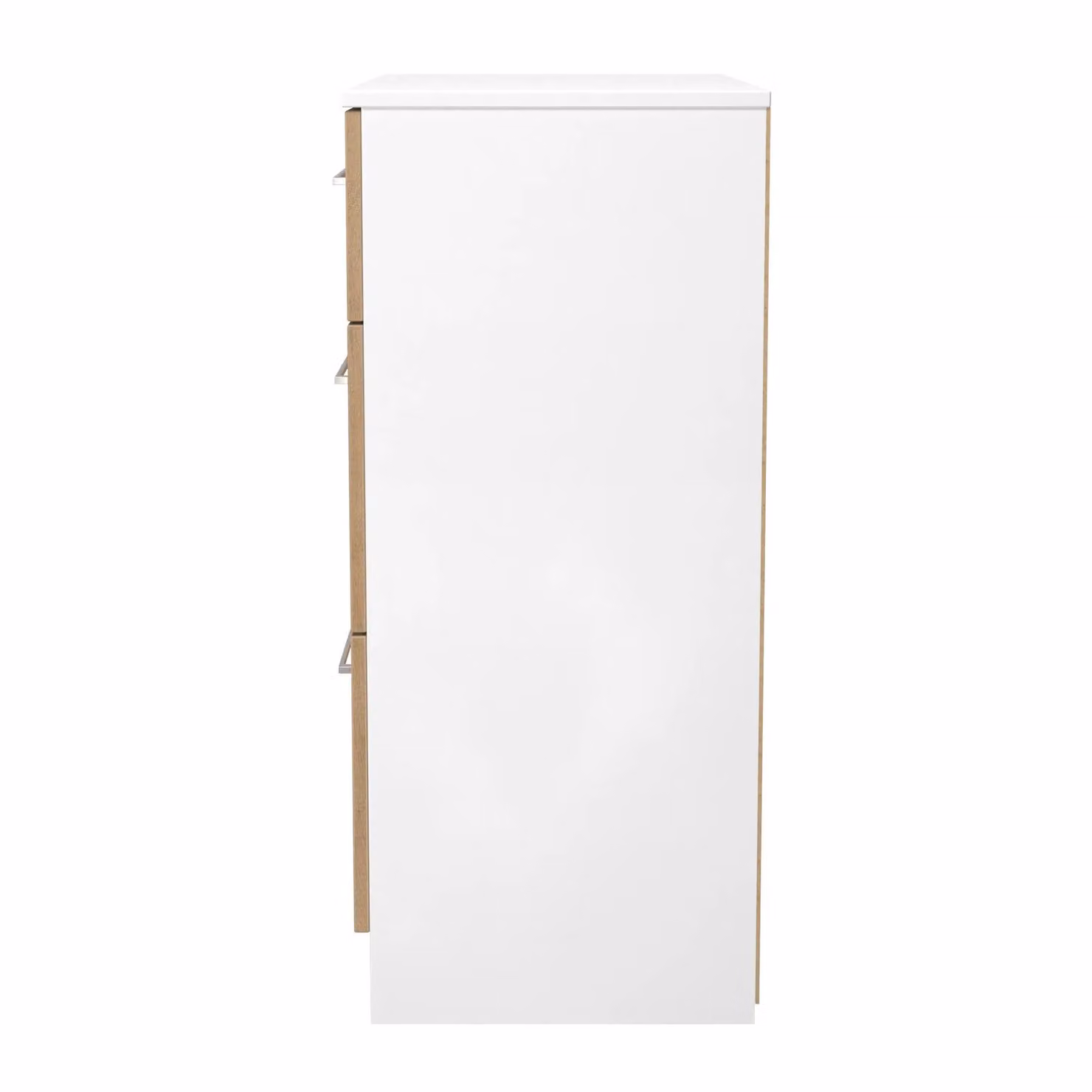 Ready Assembled 2 U Gloucester 3 Drawer Deep Chest in White – 3