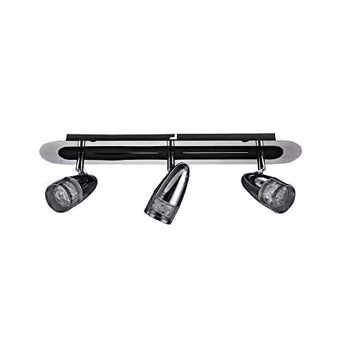 Italux Albane Modern LED Ceiling Spotlights in Chrome and Grey with Warm White 3000K 960lm – 1