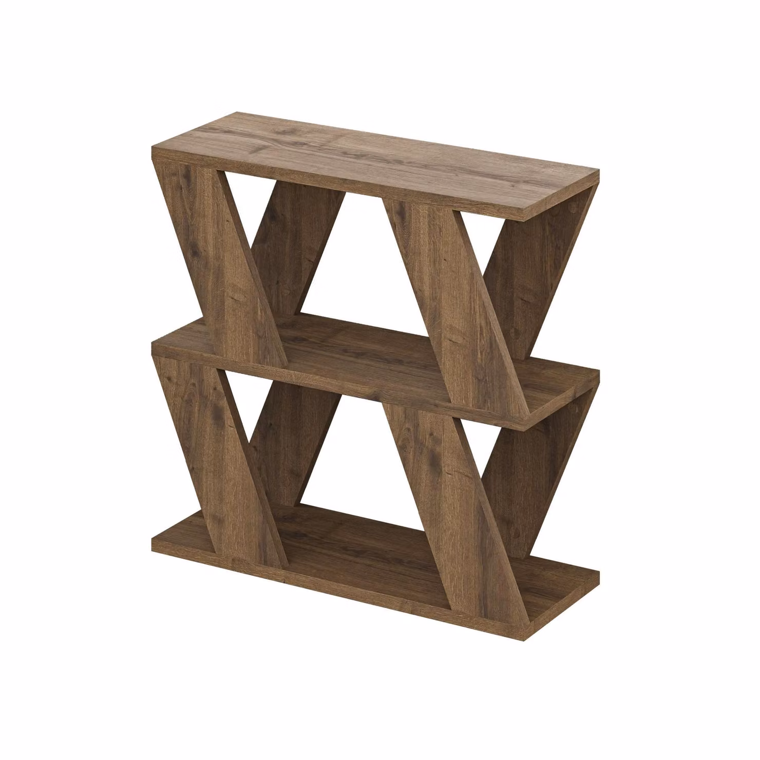 Decortie Lazena Modern 3-Tier Side Coffee Table in Brown – 2