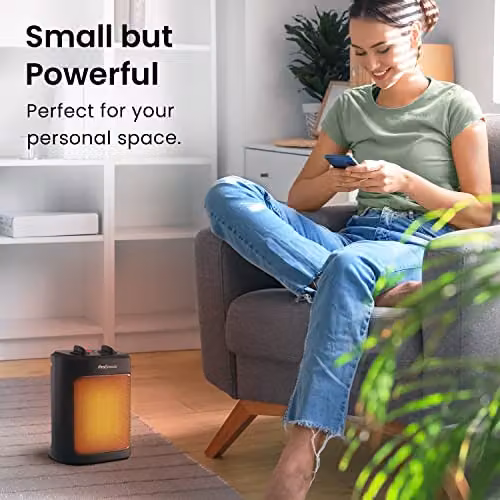 Pro Breeze 2000W Mini Ceramic Fan Heater in Black – 8