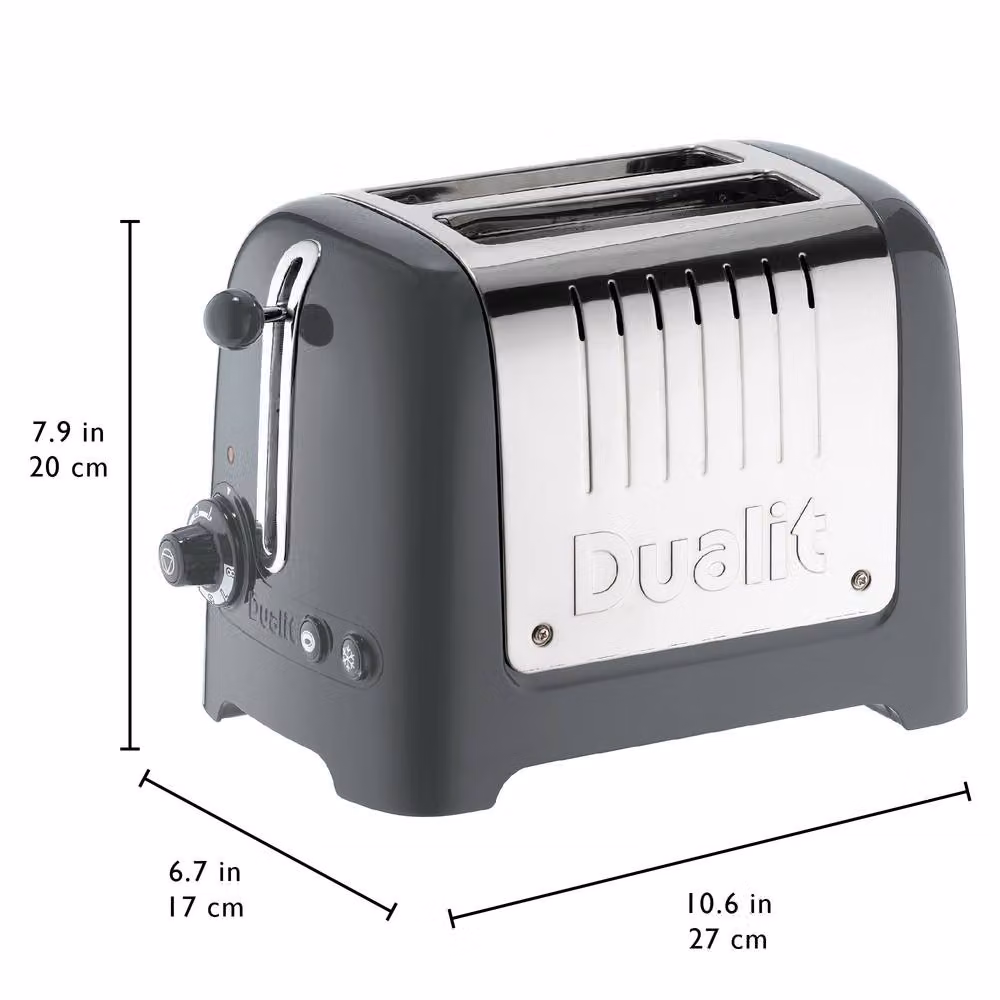 Dualit 2 Slot Lite Toaster in Grey – 7