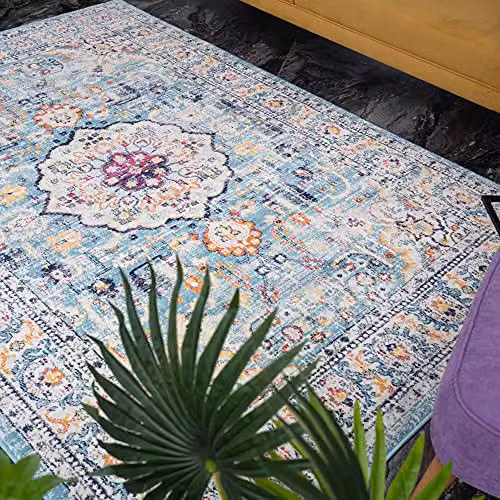 THE RUGS Multicoloured Vintage Medallion Oriental Rug, W: 200 cm, D: 290 cm – 4