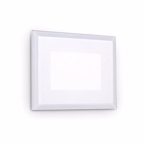 Netlighting Indio LED Outdoor Recessed Wall Light, White, IP65, 3000K Warm White