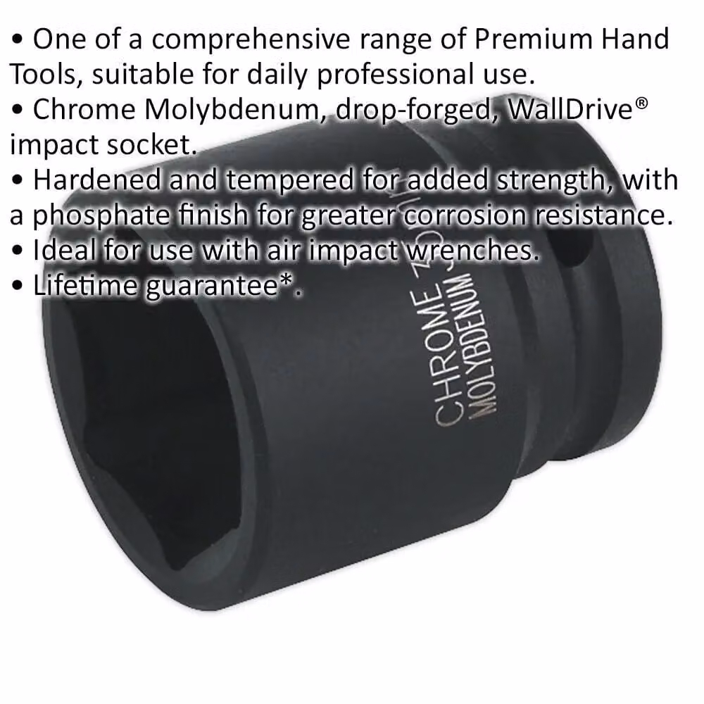 Loops 35mm Forged Chromoly Impact Socket with 3/4 Inch Square Drive – 2