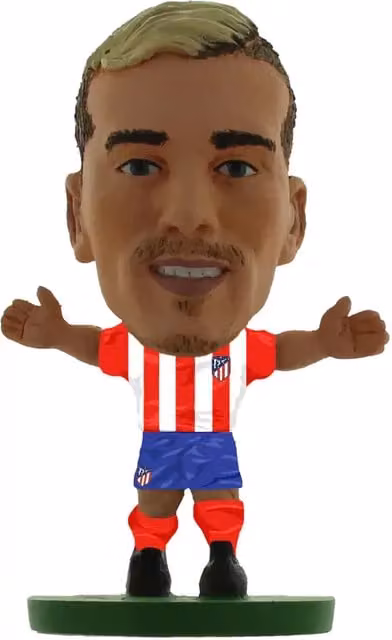 SoccerStarz Atletico Madrid Antoine Griezmann Home Kit Mini Figure, Red and White
