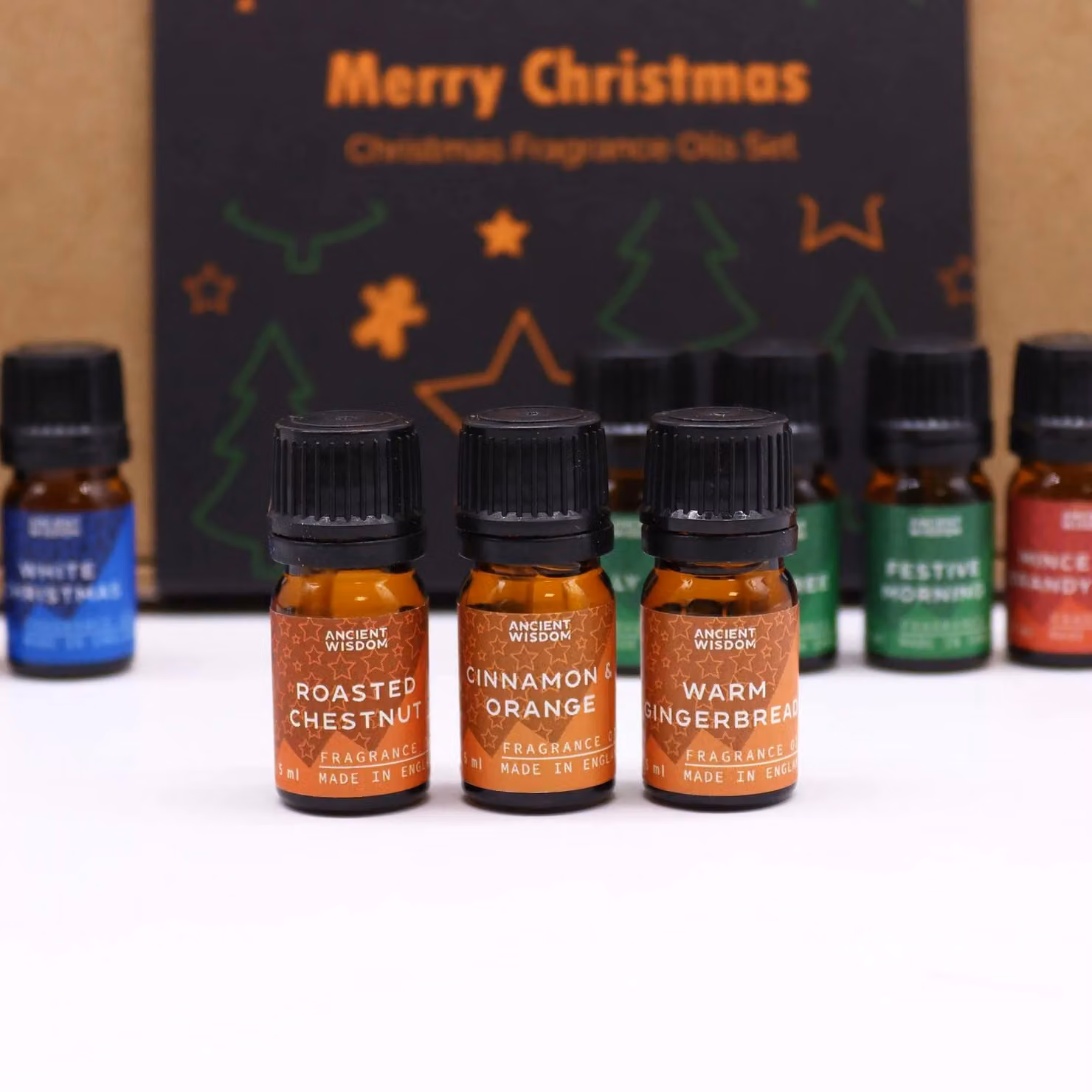 KDMD Festive Delights Multicolour Christmas Fragrance Set with Fruity, Spicy, Gourmand and Woody Scents – 4