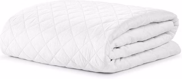 Velosso Supersoft Quilted Mattress Protector, White, W/D/H: 90 x 200 cm