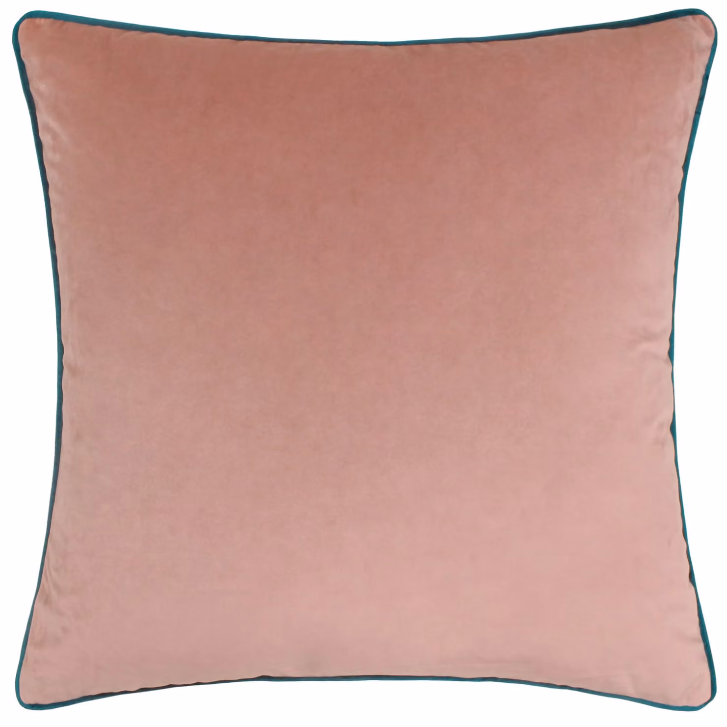 Furn Meridian Velvet Piped Square Cushion in Pink and Turquoise, W/D/H: 45 x 45 x 45 cm – 2