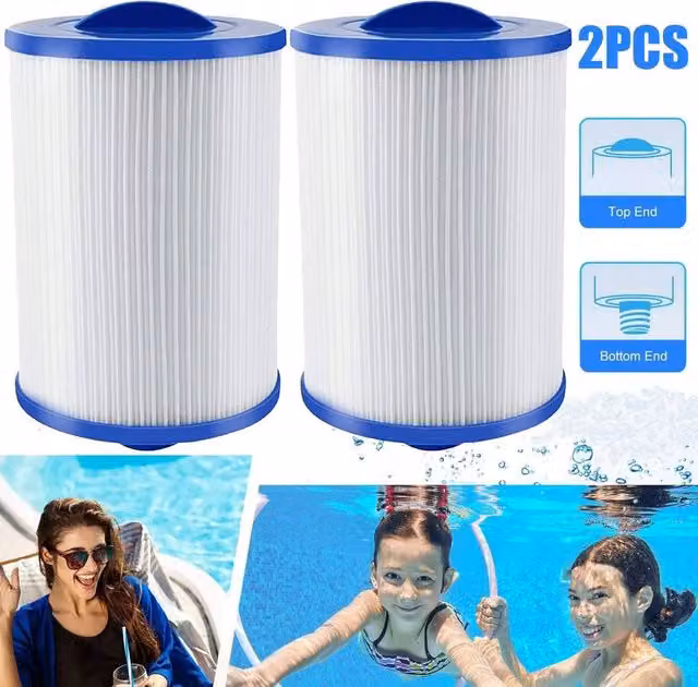 FLAVORA 2-Piece White Hot Tub Filter Cartridge Set