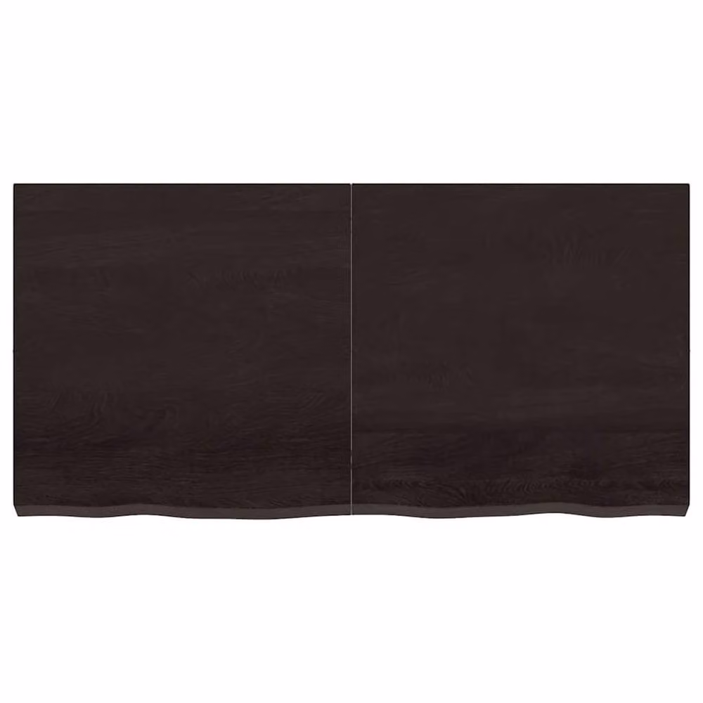 Berkfield Home Wall Mounted Rustic Oak Shelf in Dark Brown and Dark Grey, W: 120 cm, D: 60 cm – 3
