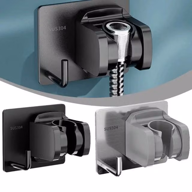 SPETLEK Wall Mounted Grey Shower Head Holder, Length: 100 cm