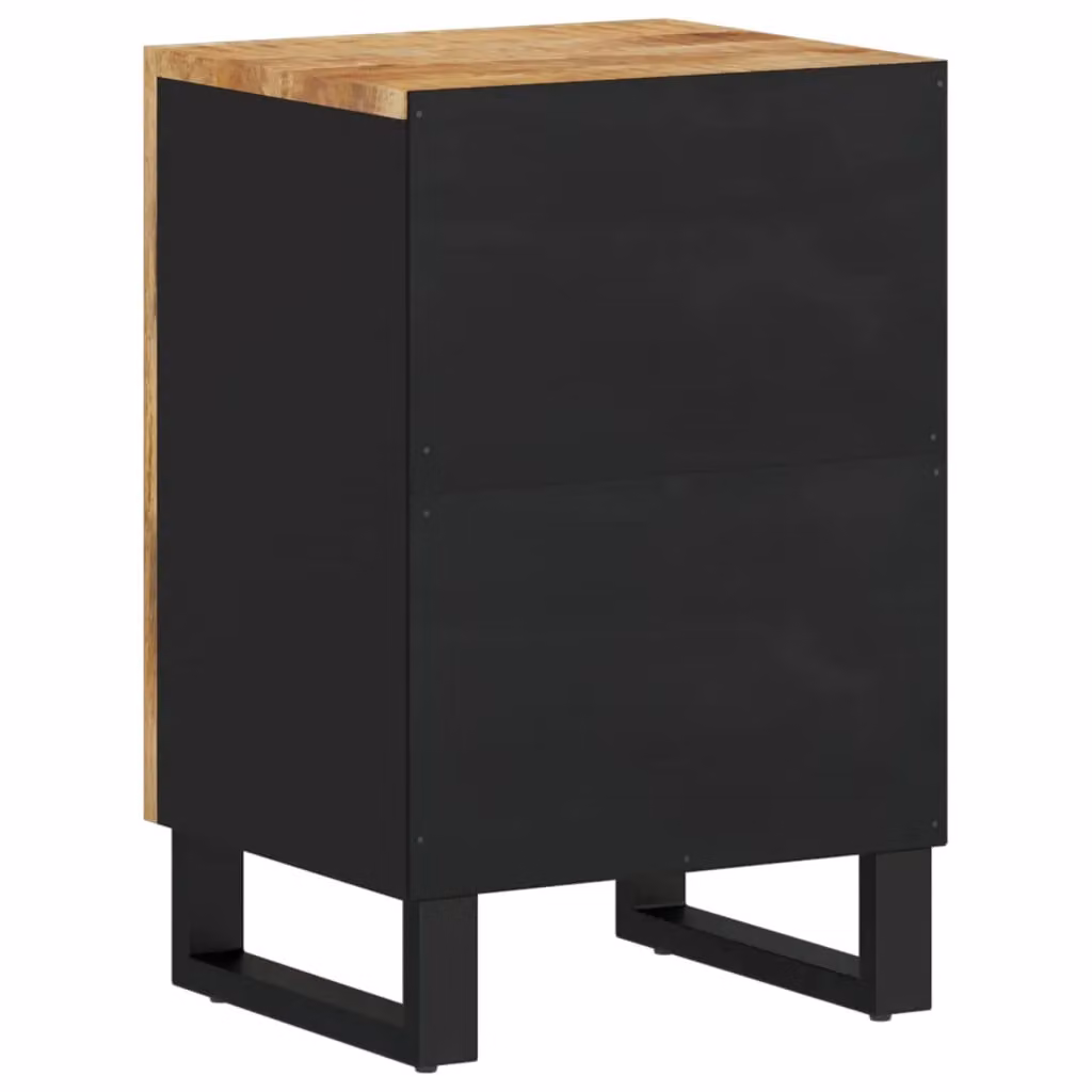 Berkfield Home Brown Mango Wood Bathroom Cabinet W/D/H: 38 x 33 x 58 cm – 5
