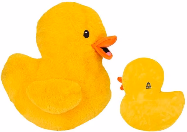 VFM e-Store Yellow Duck Plush Wall Decoration, W: 45 cm, H: 32 cm – 1