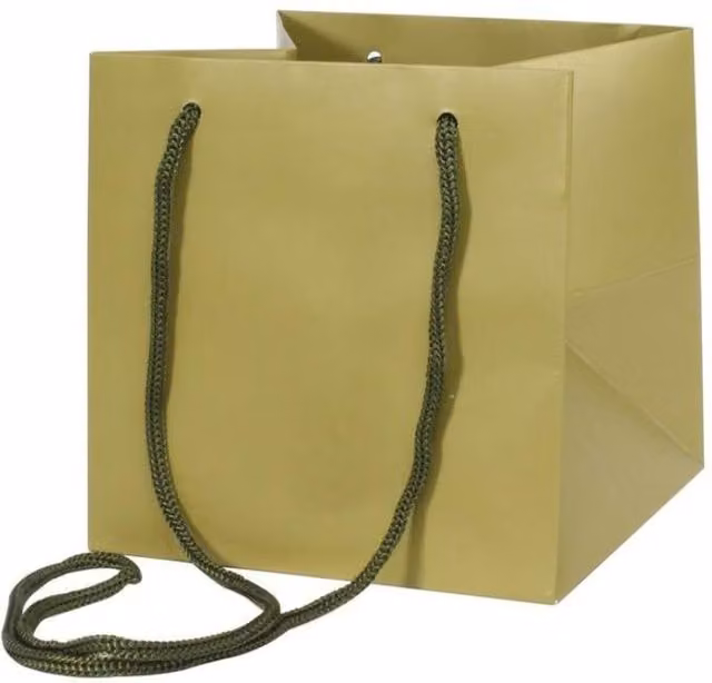 KDMD Sage Green Paper Hand Tie Bags, 12 Pack, W/D/H: 17 x 17 x 17 cm – 1