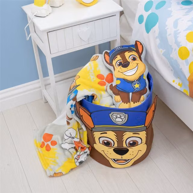 Paw Patrol Childrens Fabric Storage Tubs, Blue