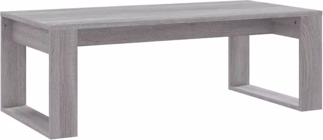Berkfield Home Grey Sonoma Coffee Table in Engineered Wood, W: 102 cm, D: 50 cm, H: 35 cm – 1