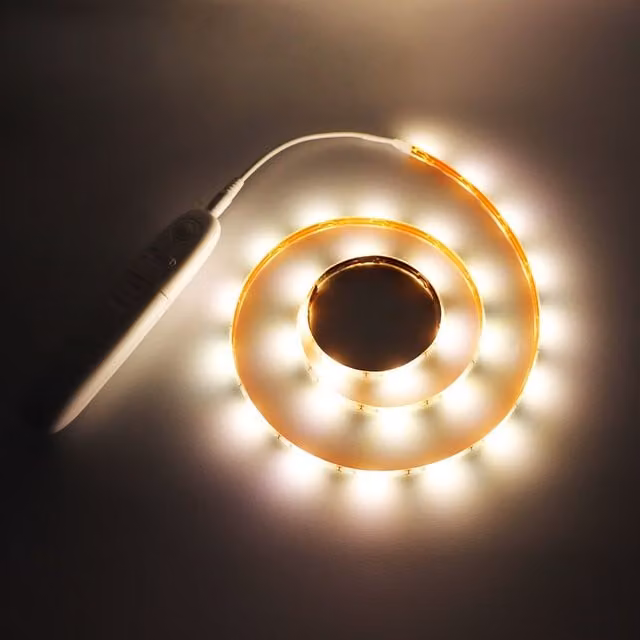 Livingandhome Warm White LED SMD Motion Sensor Infrared Strip Light