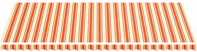 Berkfield Home Replacement Polyester Awning Fabric in Yellow and Orange, 6 x 3 m