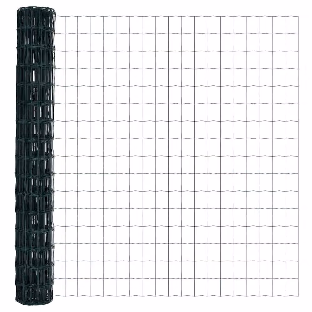 Berkfield Home Euro Fence Green PVC Coated Steel Fencing, H: 150 cm x W: 10 m – 3
