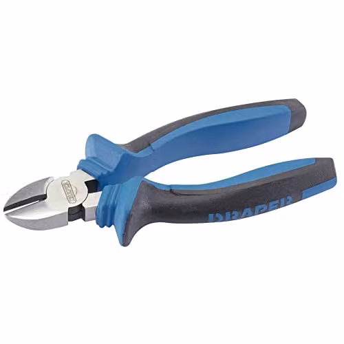 Draper 44145 Blue Hardened Steel Diagonal Side Cutter with Soft Grip