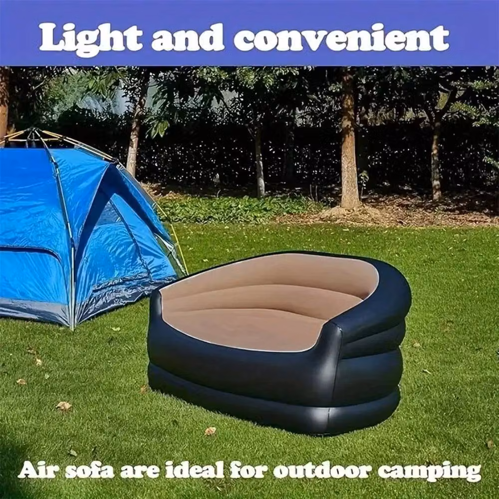 PAWNORA Double Inflatable Sofa Chair in Black – 3