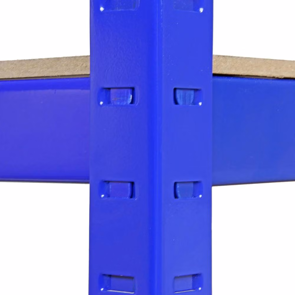 Monstershop 5 x T-Rax Blue Metal Racking and Bay Connectors, 90cm – 4