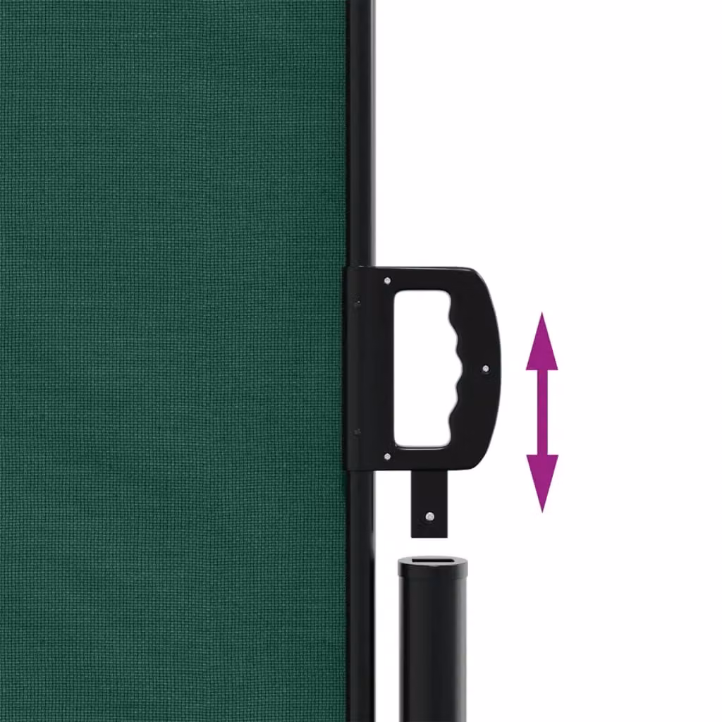 Berkfield Home Retractable Side Awning in Dark Green, W/H: 600 x 140 cm – 3